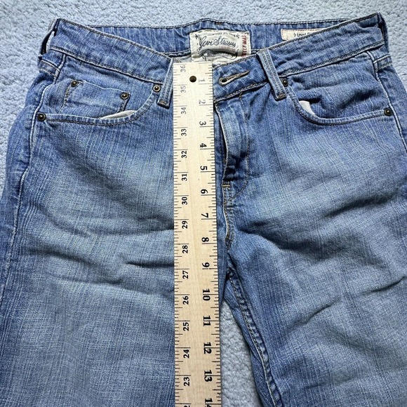 Levis Strauss Signature Low Rise denim jean shorts Size misses 10 Mid Mom Pants - Picture 8 of 9